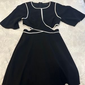 BCBG Blavk and white dress size 4